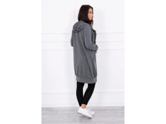 Mikina s kapucí model 22264455 tmavě šedá - Kesi 5