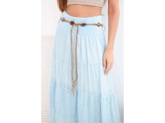 Dámská maxi bavlněná sukně model 22281460 světle modrá - Kesi 1