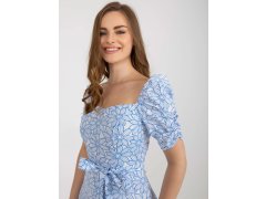 Dámské šaty LK SK model 22293655 bílomodré - FPrice 2