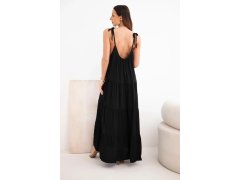 Dámské viskózové šaty model 22296966 černé - Kesi 3