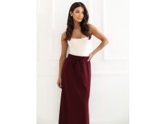 Dámská sukně LK SD model 22309479 vínová - FPrice 4
