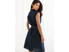Dámské šaty model 22346341 tmavě modré - FPrice 2