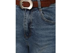 Dámské džínové šortky s&nbsp;páskem bermudy modré model 22346342 - FashionStreet 4
