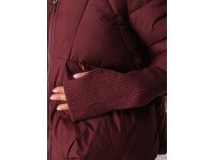 Dámská zimní prošívaná bunda s kapucí model 22366741 vínová - FashionStreet 3