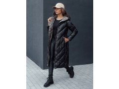 Dámský prošívaný kabát s kapucí model 22373472 černý - FashionStreet 4