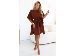 Dámské šaty SOFIA hnědé model 22384864 - numoco 2
