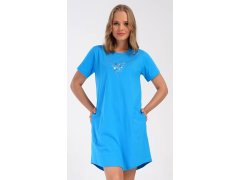 Dámské domácí šaty s&nbsp;krátkým rukávem model 22407058 - Vienetta 7