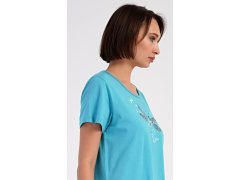 Dámské domácí šaty s&nbsp;krátkým rukávem model 22406753 - Vienetta 2