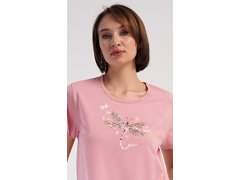 Dámské domácí šaty s&nbsp;krátkým rukávem model 22406753 - Vienetta 4