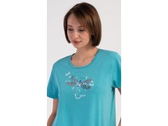 Dámské domácí šaty s&nbsp;krátkým rukávem model 22406753 - Vienetta 7