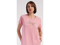 Dámské domácí šaty s&nbsp;krátkým rukávem model 22406753 - Vienetta 8