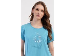 Dámské domácí šaty s krátkým rukávem model 22406715 - Vienetta 2