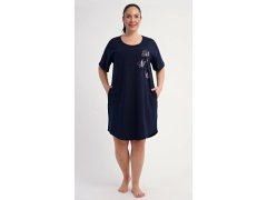 Dámské domácí šaty s&nbsp;krátkým rukávem model 22405644 - Vienetta 4