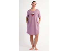 Dámské domácí šaty s&nbsp;krátkým rukávem model 22405633 - Vienetta 7