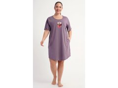 Dámské domácí šaty s&nbsp;krátkým rukávem model 22405633 - Vienetta 8