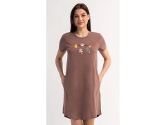 Dámské domácí šaty s&nbsp;krátkým rukávem model 22405619 - Vienetta 1