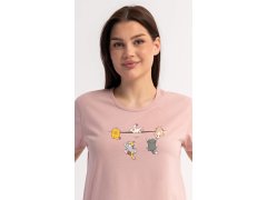 Dámské domácí šaty s&nbsp;krátkým rukávem model 22405619 - Vienetta 2