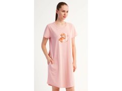 Dámské domácí šaty s&nbsp;krátkým rukávem model 22405598 - Vienetta 1
