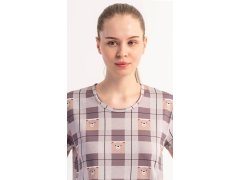 Dámské domácí šaty s&nbsp;krátkým rukávem model 22405578 - Vienetta 5