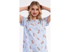 Dámské domácí šaty s&nbsp;krátkým rukávem model 22405486 - Vienetta 4