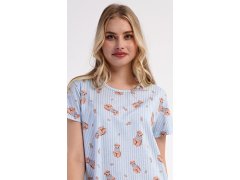 Dámské domácí šaty s&nbsp;krátkým rukávem model 22405486 - Vienetta 7