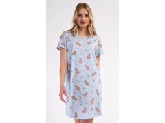 Dámské domácí šaty s&nbsp;krátkým rukávem model 22405486 - Vienetta 8