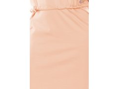 Dámské šaty v broskvové barvě s límečkem model 5977345 - numoco 5