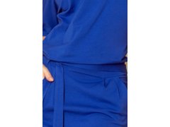 Dámské šaty v chrpové barvě s krátkými rukávy model 7268102 - numoco 5