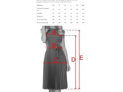 LILA Světle modré dámské plisované šaty s&nbsp;krátkými rukávy model 15433012 - numoco 2