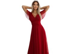 Duga sukienka z dekoltem i krótkim model 20588350 - numoco basic 2