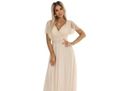 Dlouhé šaty s&nbsp;výstřihem a&nbsp;krátkými rukávy BEACH model 21069854 - numoco basic 2