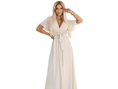 Dlouhé šaty se výstřihem a&nbsp;kosticemi BEACH model 21108179 - numoco basic 2