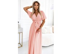 Dlouhé šaty se výstřihem a&nbsp;kosticemi model 22188406 - numoco basic 3