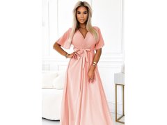 Dlouhé šaty se výstřihem a&nbsp;kosticemi model 22188406 - numoco basic 4