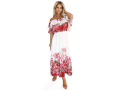Dlouhé letní španělské šaty s červeným květinovým model 21176213 - numoco basic 1