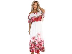 Dlouhé letní španělské šaty s červeným květinovým model 21176213 - numoco basic 2