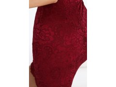 Krajkové šaty s krátkými rukávy a výstřihem model 21183414 - numoco 8
