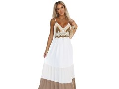 Dlouhé šaty bez ramínek s&nbsp;vrškem boho model 21212552 - numoco basic 2