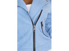 Semišová s dlouhými rukávy a zipy MODRÁ model 21227409 - numoco basic 8