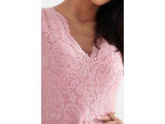 elegantní šaty s&nbsp;delšími zády a&nbsp;výstřihem ROSE model 21229994 - numoco 4