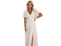 dlouhé šaty s&nbsp;rozparkem na rukávy a&nbsp;výstřihem BEACH model 21257172 - numoco 2