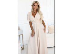 dlouhé šaty s&nbsp;rozparkem na rukávy a&nbsp;výstřihem BEACH model 21257172 - numoco 3