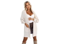 model 21301323 Cardigan svetr s kapsami béžová barva - numoco basic 1