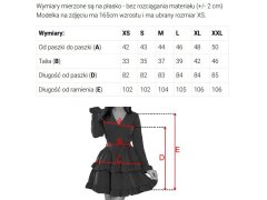 model 21794482 Elegantní midi šaty s obálkovým výstřihem a tylovými rukávy černé - numoco 8
