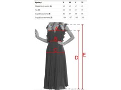 šifonové šaty s krajkovým výstřihem béžové model 22104257 - numoco 2
