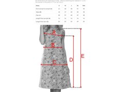 VICTORIA Trapézové letní šaty v barevných modré model 22126911 - numoco 1