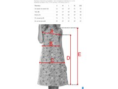 VICTORIA Trapézové letní šaty v barevných modré model 22126911 - numoco 2