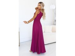 CHIARA večerní maxi šaty bez ramínek fuchsiová model 22210927 - numoco 7