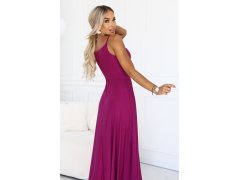 CHIARA večerní maxi šaty bez ramínek fuchsiová model 22210927 - numoco 8