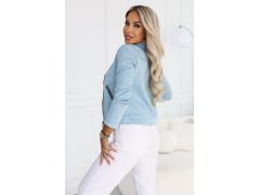 Semišová bunda ve stylu s&nbsp;dlouhými rukávy a&nbsp;zipy – model 22283824 - numoco basic 6